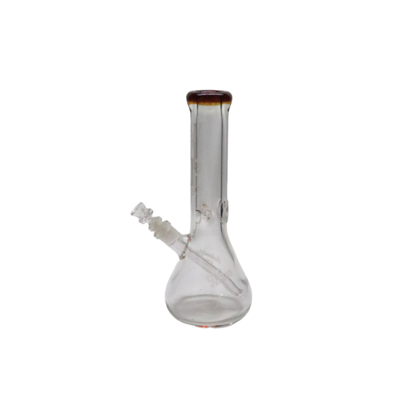 BONG MATRAZ TRANSPARENTE BOQUILLA ROJO QUEMADO